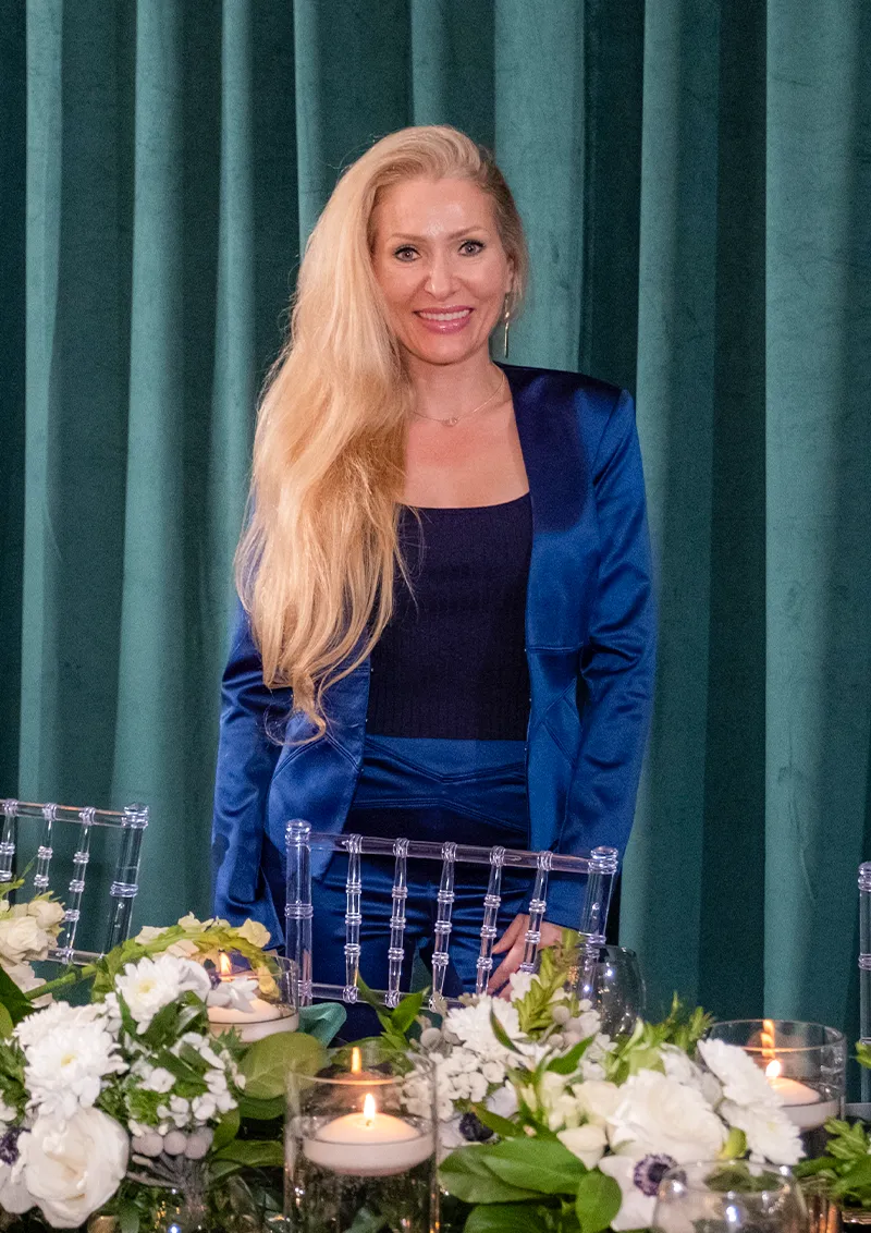 Corporate Event Designed by Chantilly Event Designs – A professionally styled corporate event space with sophisticated décor, custom branding elements, and a seamless layout.